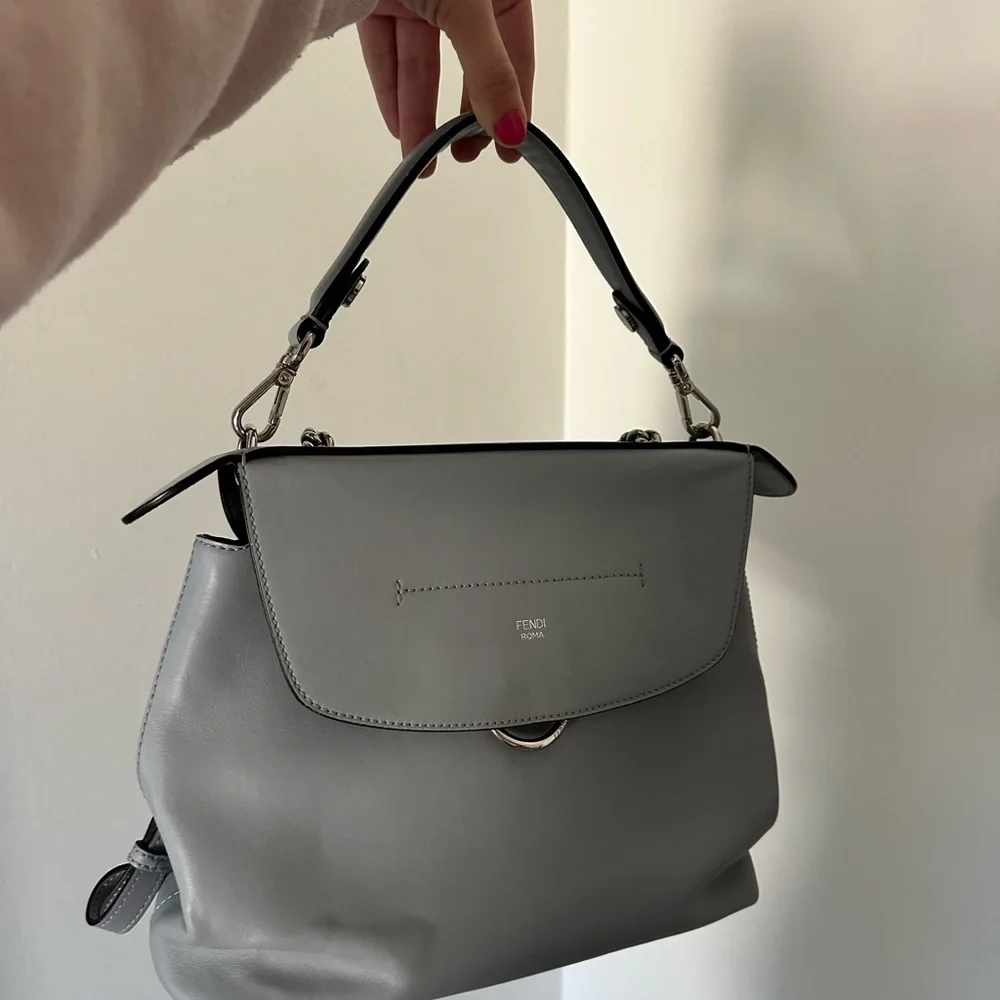 Fendi Small Back to School Backpack Light Blue - Picture 6 of 15